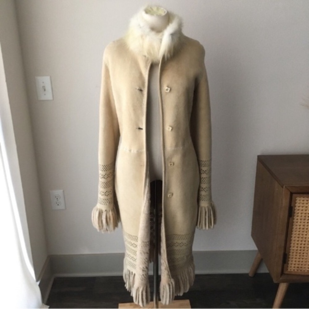 Vintage Giuliana Teso Shearling Fur Coat